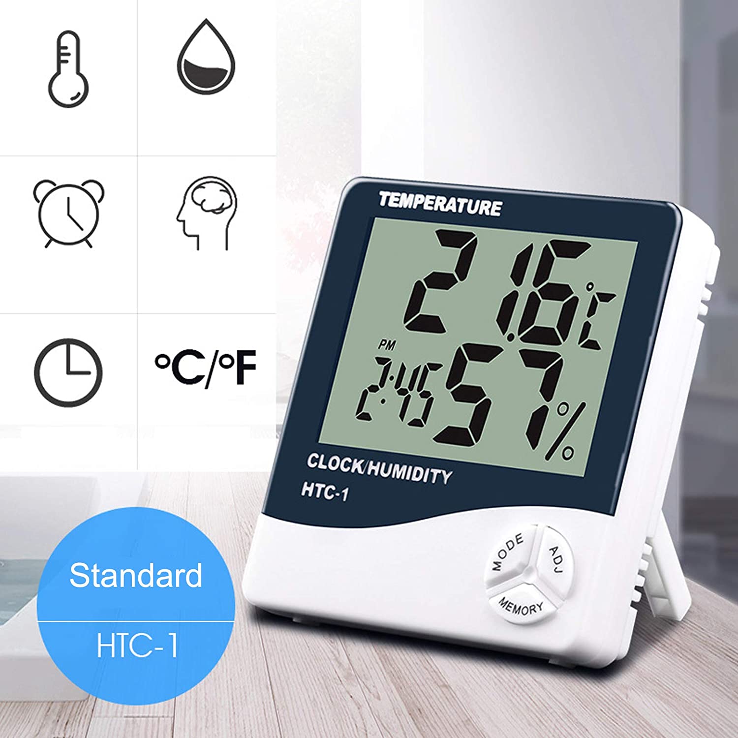 Thermometer Hydrometer Innen Außen LCD Digital Temperaturmesser – B&Q Lash